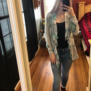 Long sleeve Aztec cardigan
